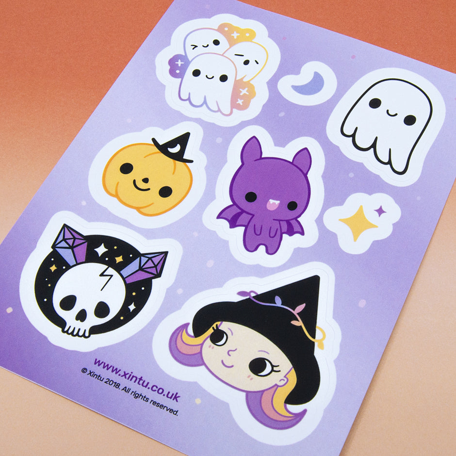 Creepy Cute Sticker Sheet