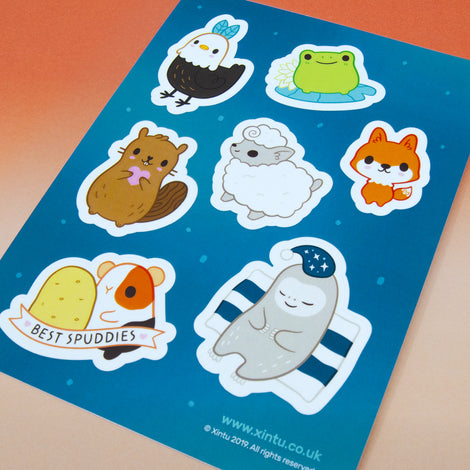 Adorable Animals Sticker Sheet