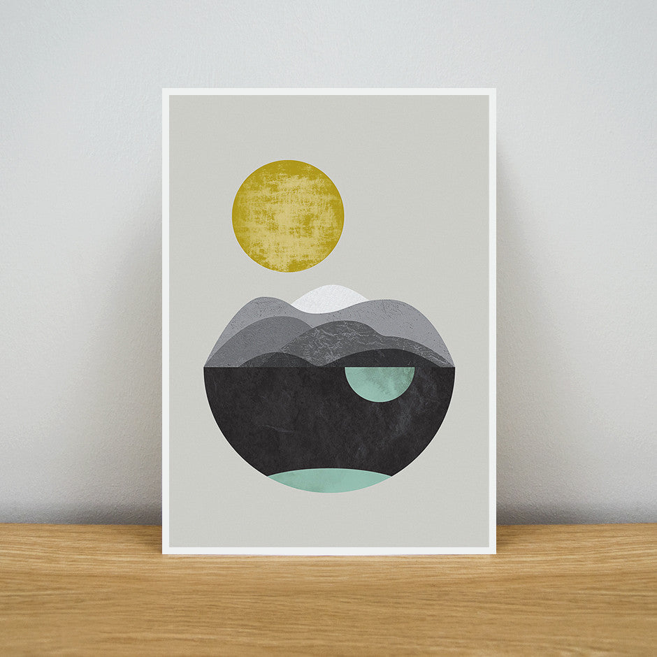 Solar Peaks Print