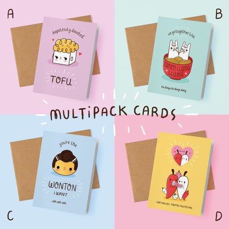Multipack of any 5 Greetings Cards