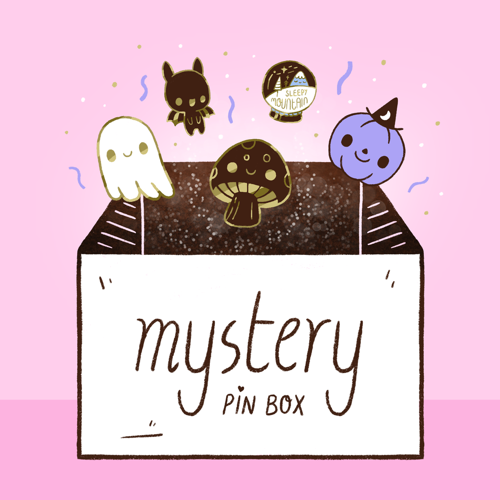 Mystery Pin Box – 5 Random Enamel Pins