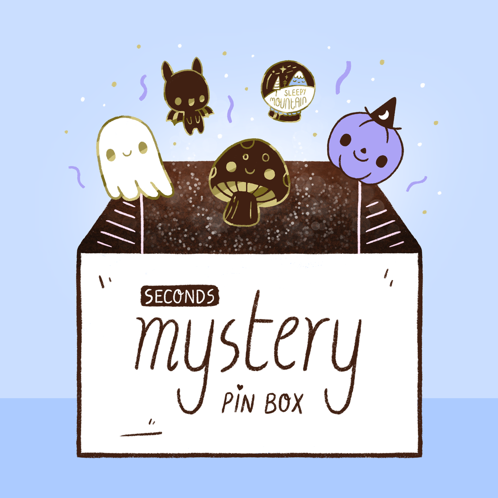 Seconds Mystery Pin Box – 5 Random Enamel Pins